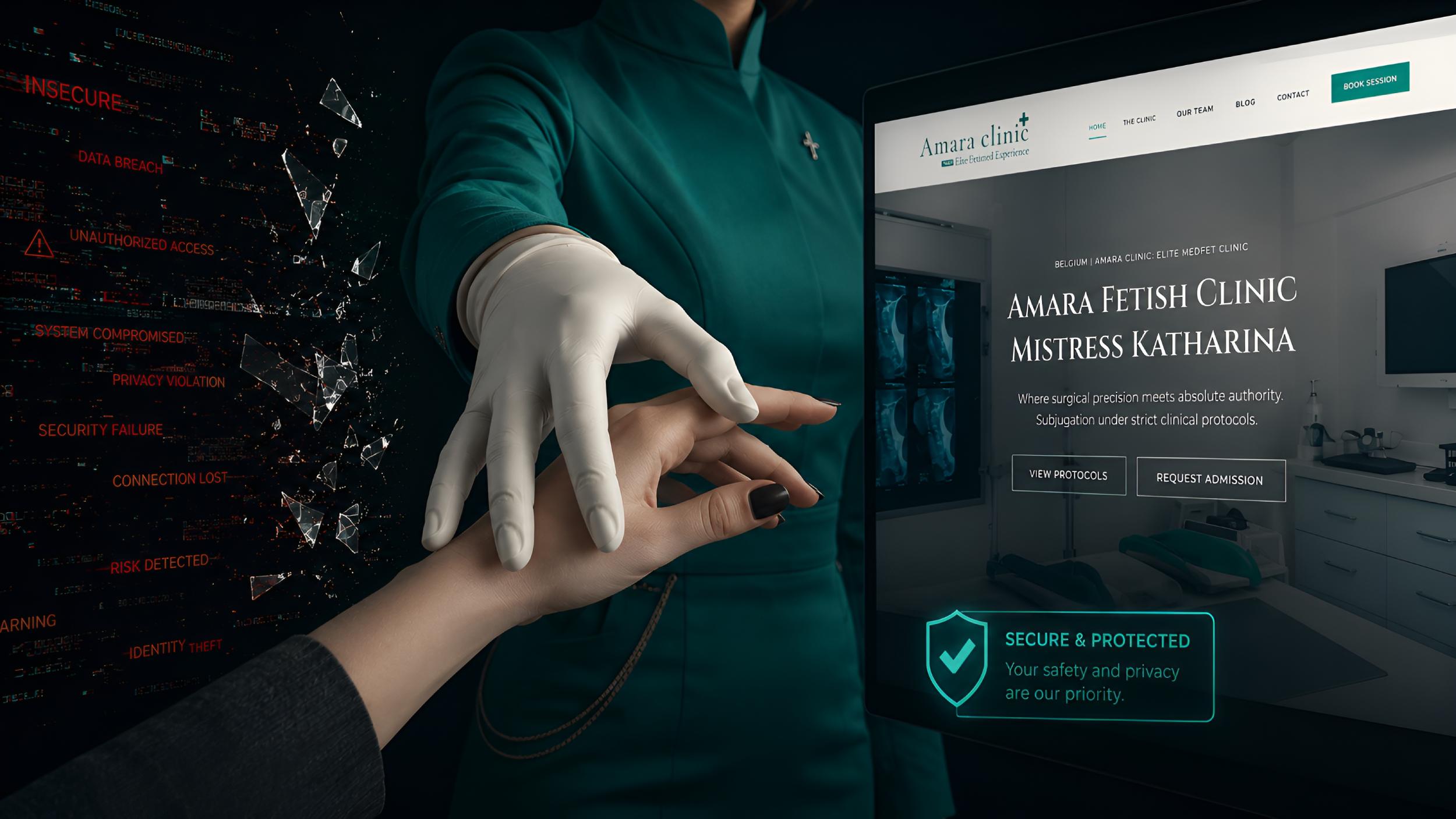 Hacked X BDSM security compromise at Amara Clinic Production and Mistress Katharina